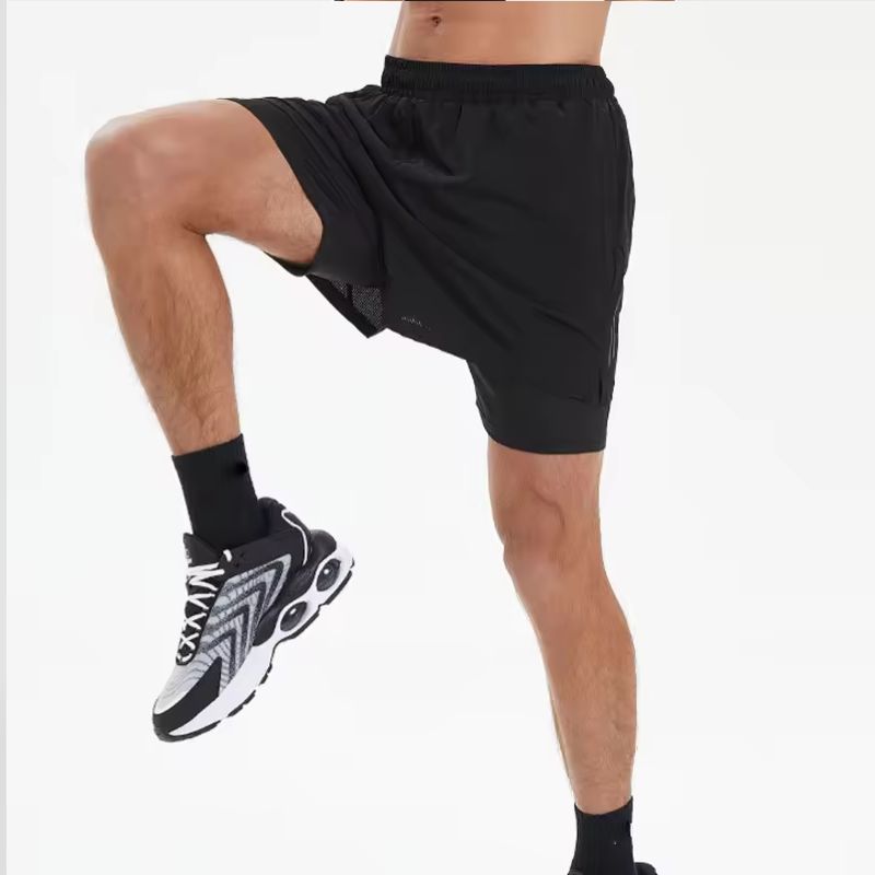 Double Layer 2 In 1 Quick Dry Running Shorts and Leggings