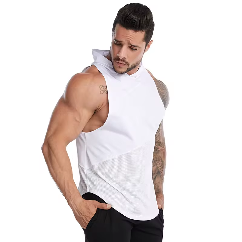 Sleevless Bodybuilding Muscle Hoodie