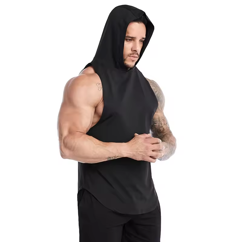 Sleevless Bodybuilding Muscle Hoodie